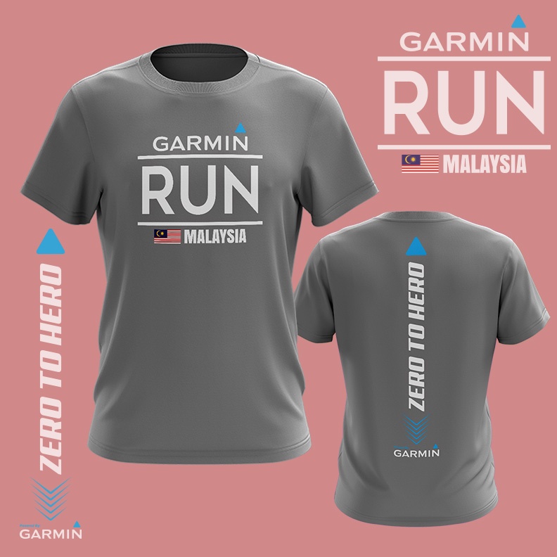 Áo Thun Chạy Bộ Ngoài Trời Thoáng Khí GARMIN RUN MALAYSIA 2023