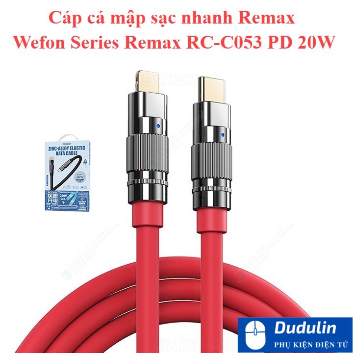 Cáp cá mập sạc nhanh Remax Wefon Series Remax RC-C053 PD 20W cổng Type ...