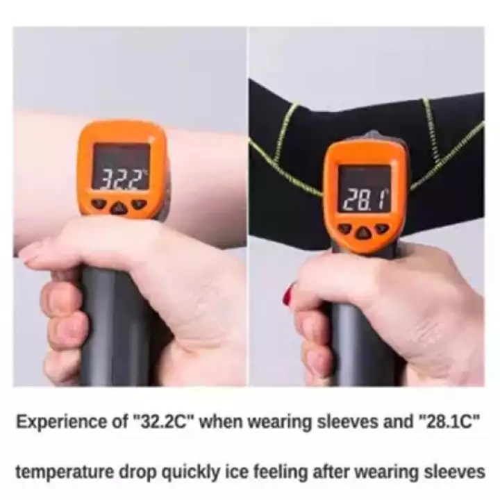 Rockbros Găng Cánh Tay Bằng Lụa Lạnh Mềm Mỏng Thoáng Khí Chống Tia UV An Toàn Cho Mùa Hè