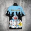 SY3 Doremon Áo Thun Nữ Tay Ngắn Top Unisex Cosplay Jingle Cat Dễ Thương Emoji Tee Người Lớn Đồ Họa Thường Ngày 3D Áo Sơ Mi Plus Kích Thước