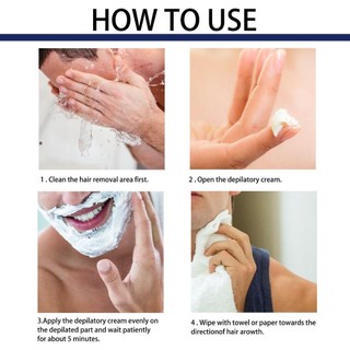 AFTEROF Depilatory Paste Không Đau Mịn Da Nách Râu Kem Tẩy ria mép