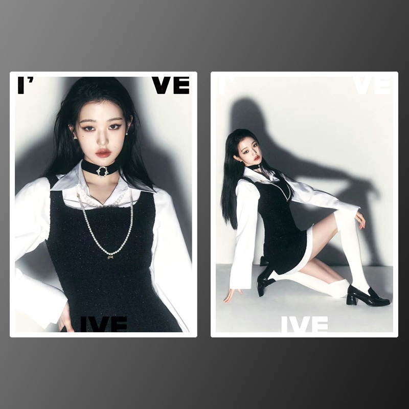 HK1 IVE I ve IVE poster tự dính trang trí tường nhãn dán ảnh Jang Won Young LIZ Gaeul Yujin Rei Leeseo KH1