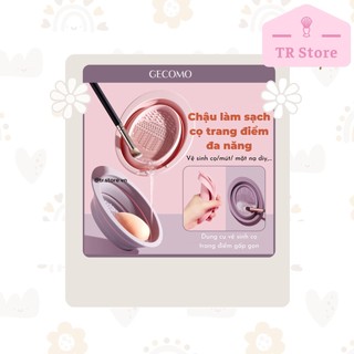 Chậu rửa cọ trang điểm Gecomo gấp gọn vệ sinh dụng cụ tiện lợi