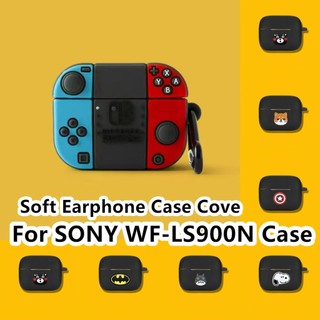 【 imamura 】 Dành Cho Ốp Lưng SONY WF-LS900N Phim Hoạt Hình Sáng Tạo Cá Mập Cho Sony LinkBuds S Vỏ Tai Nghe Mềm