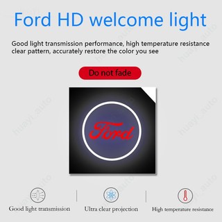 2 cái / bộ đèn cửa ô tô ford đèn chào mừng không dây fiesta ranger t6 t7 t8 t9 focus territory everest ecosport ka focus fusion raptor escape led light cartoon hd 3d projector