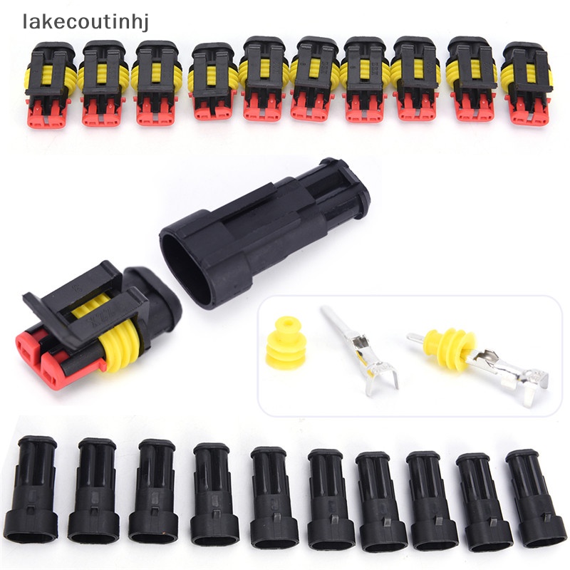 Bộ 10 Đầu Nối Dây Điện 2 Chiều Chống Nước Cho Xe Hơi