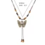BTF Phong Cách Vintage Handmade Tròn Gốm Sứ Đính Hạt Vòng Cổ Xu Hướng Thiết Kế Bướm Vòng Cổ Choker Nữ Trang Sức