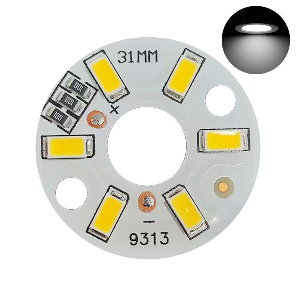 CATIYAHA 5 CHIẾC Chip Nguồn LED, Diode Phát Sáng Trắng Tròn / Trắng Ấm, Phụ Kiện 3W 5W 10W Nguồn Sáng Hạt Văn Phòng
