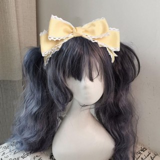Kẹp tóc ren handmade với nơ và ruy băng vintage, phù hợp cho cosplay