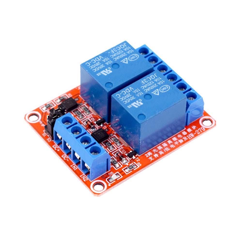 Mô-đun Rơle 2 kênh có bộ quang hợp Kích hoạt mức thấp cao cho Arduino ...