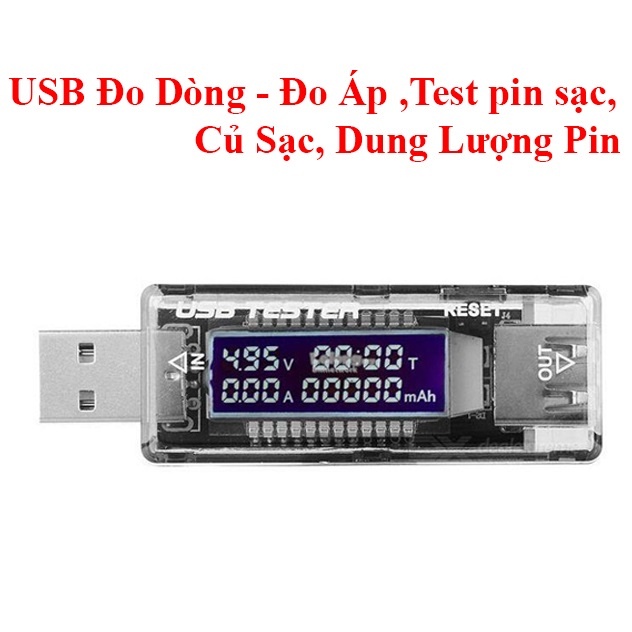 [FREE SHIP] USB Đo Dòng - Đo Áp ,Test pin sạc, Củ Sạc, Dung Lượng Pin ...