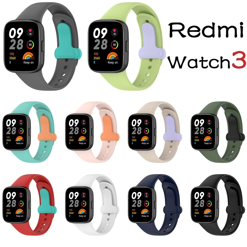 redmi watch 3 Dây Đeo Thay Thế Bằng Silicon TPU Mềm Nhiều Màu Sắc Cho xiaomi redmi watch3