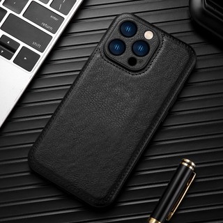 Ốp Điện Thoại Da Cao Cấp Sang Trọng Cho iPhone 13 Pro Max 14 12 11 Pro XS Max XR X 14Plus