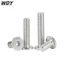 m2-m3-m4 inox 304 mỏng đầu phẳng bên trong Hex vít / bulong đầu bằng/Bu Lông Đầu Lục Giác Dẹp Siêu Mỏng Bằng Ốc vít đầu lục giác dẹp mỏng phẳng
