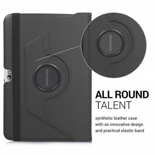 Ốp Bao Da PU Máy Tính Bảng Nắp Lật Xoay 360 Độ Cho Samsung Galaxy Note 10.1 2012 N8000 N8010 N8020 (GT-N8000) Ốp