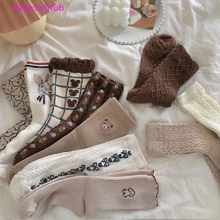 Sthb Vớ cotton In Họa Tiết Động Vật Hoạt Hình Dễ Thương Phong Cách Nhật Bản Dành Cho Nữ