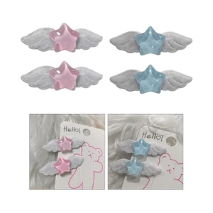 YOI 2 Chiếc Ngôi Sao Cánh Tóc Bên Kẹp Tóc Đáng Yêu Kẹp Tóc Ngọt Ngào Barrettes Ngọt Ngào Đầu Phụ Kiện Tóc Ngày Lễ