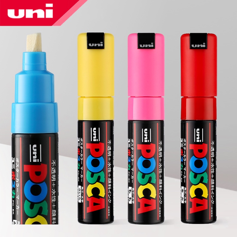 1 Chiếc uni Bút Đánh Dấu Nước Quảng Cáo Bút Sơn Màu Nước Bút Graffiti Tranh PC-8K Dành Cho Sinh Viên Nghệ Thuật Chỉ Tranh Lớn