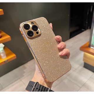 Luxury Glitter Diamond Plating iPhone Soft Case (for iPhone 14 13 12 11Pro Max 12 ProMax) TPU Side Shock Resistant Matte iPhone Leather Case