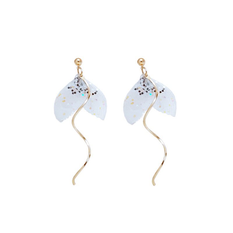 Bông Tai Mạ Bạc 925 Hình Cá 14K Đơn Giản Sáng Tạo Thời Trang Nhật Hàn Cho Nữ