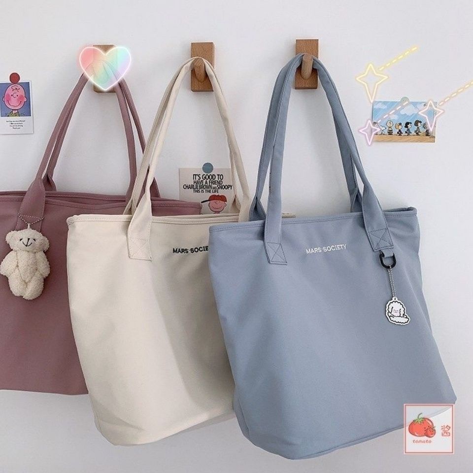 Túi Xách Vải canvas Thời Trang Phong Cách Hàn Quốc Cho Nữ Thời trang nữ Single Shoulder Bag  Túi vải  Túi vải sinh viên  Túi vai đơn thời trang  Túi vải vai đơn  Túi Tot