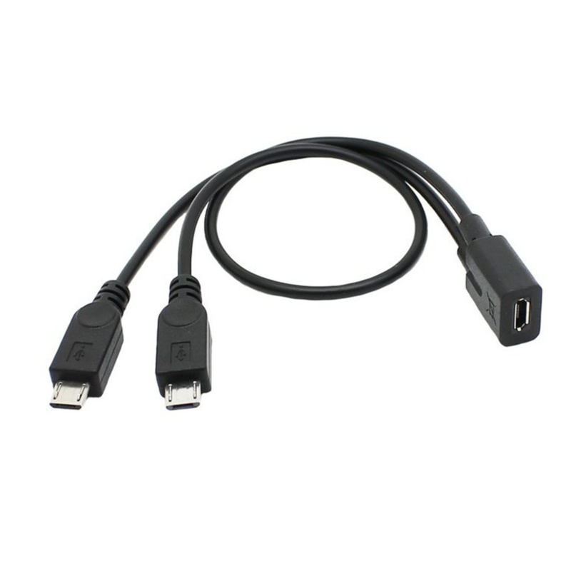 Pealike Micro USB Nữ đến 2 Micro USB Nam Bộ Chia Dây Cáp Phụ Kiện USB