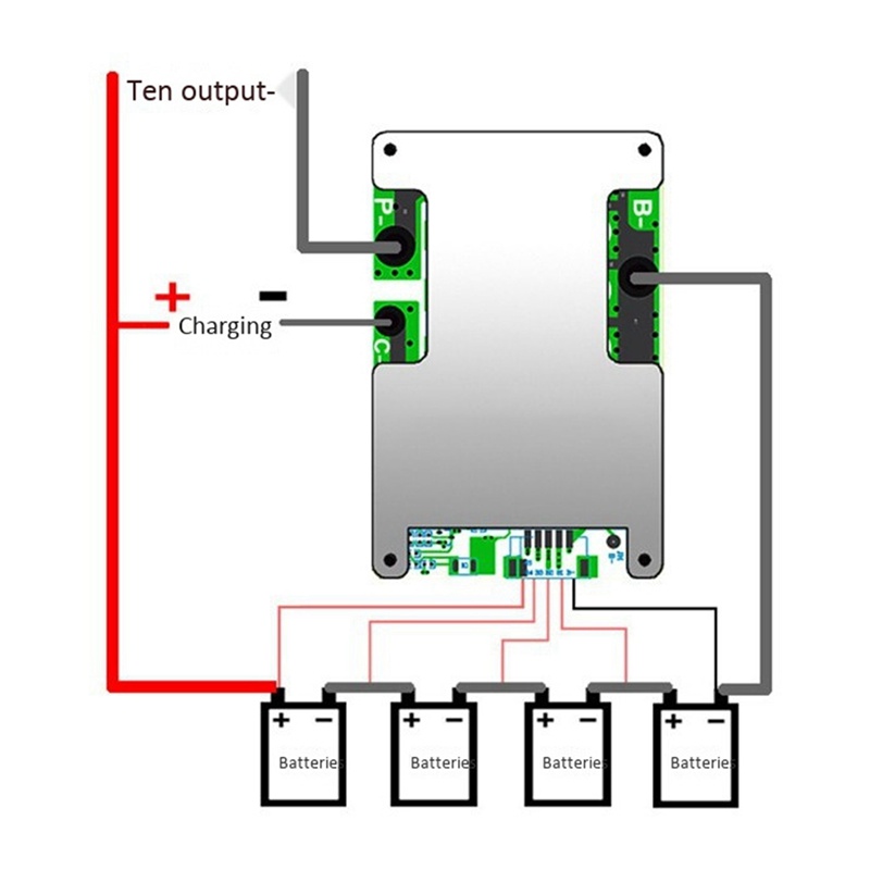 Bảng bảo vệ pin lithium 4s 12v 100a lifepo4 với cân bằng / tăng cường pin bms bảng bảo vệ pcb