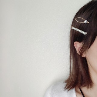 Kẹp tóc ngọc trai thời trang phụ kiện tóc đơn giản