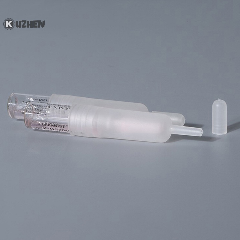 Kuzhen 50 cái 2ml chai thủy tinh nhám silicone nhỏ giọt lọ mở ampule breaker dripper hot