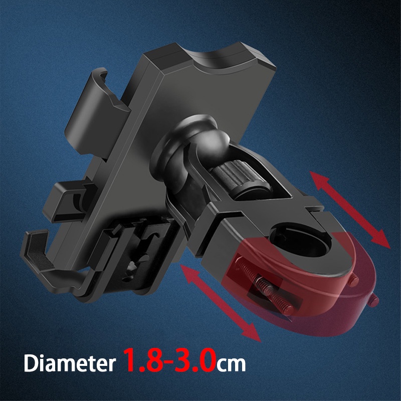Giá đỡ điện thoại SEAMETAL 4.8-6.4 inch bằng kim loại gắn tay lái xe đạp / mô tô