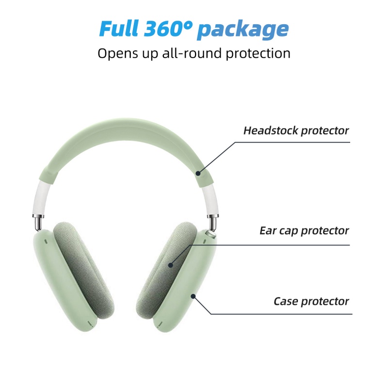Mô tả Vỏ bọc bảo vệ tai nghe Air-pods Max bằng silicon chống sốc / trầy xước HDOORLINK - 6