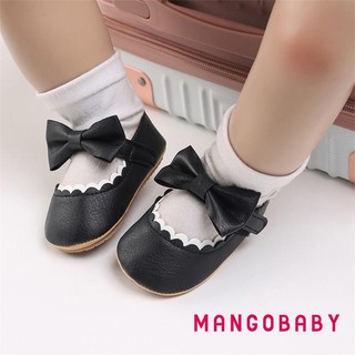 Mgg-autumn Giày Công Chúa Tập Đi, Phong Cách Ngọt Ngào Bé Gái Màu Nơ Ren Trang Trí Đế Mềm Chống Trơn Trượt Cho Trẻ Sơ Sinh Prewalker