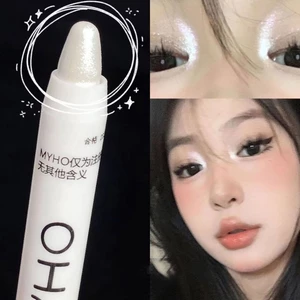 Phấn Mắt Kiêm Bút Kẻ Mắt Bắt Sáng Lâu Trôi Không Thấm Nước Màu Trắng / Bạc