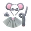 ✿ Bộ Phụ Kiện Hóa Trang Gồm Băng Đô Tai Chuột + Đuôi + Đuôi + Đuôi + Găng Tay Đáng Yêu 1 / 4 / 5