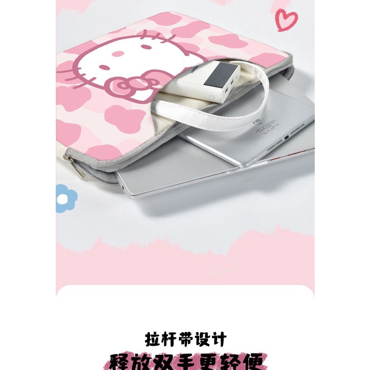 Túi Đựng Laptop Apple Lenovo Xiaomi Asus Hình Hello Kitty