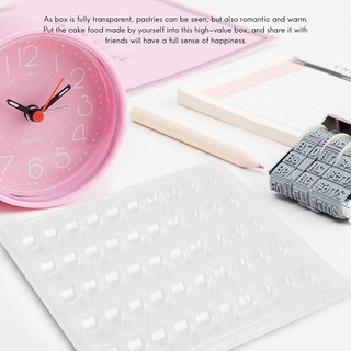 Khay đựng Macaron Pháp có thể đóng kín PET trong suốt - Giữ 50 chiếc Macaron mỗi bộ - Gói 4 bộ