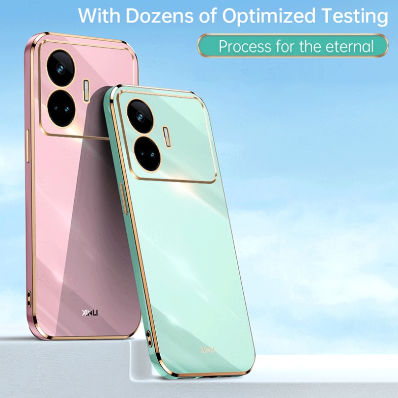 Ốp Điện Thoại Silicon Dẻo Tráng Gương Trong Suốt Mỏng Nhẹ Sang Trọng Cho Realme GT Neo 5 SE