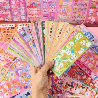 Set 200 Miếng Dán Họa Tiết Hoạt Hình goo goo Dễ Thương Trang Trí Thủ Công diy