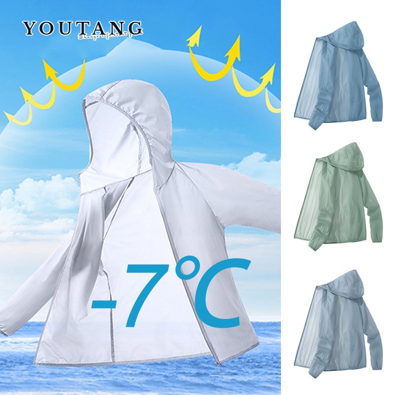 YOUTANG Áo chống nắng mỏng nhẹ thoáng khí thời trang mùa hè cho nam và nữ