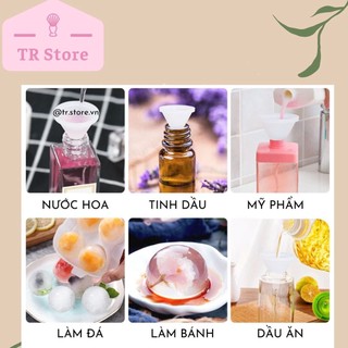 Phễu silicon mini dùng cho chiết mỹ phẩm, nước hoa, tách chiết du lịch