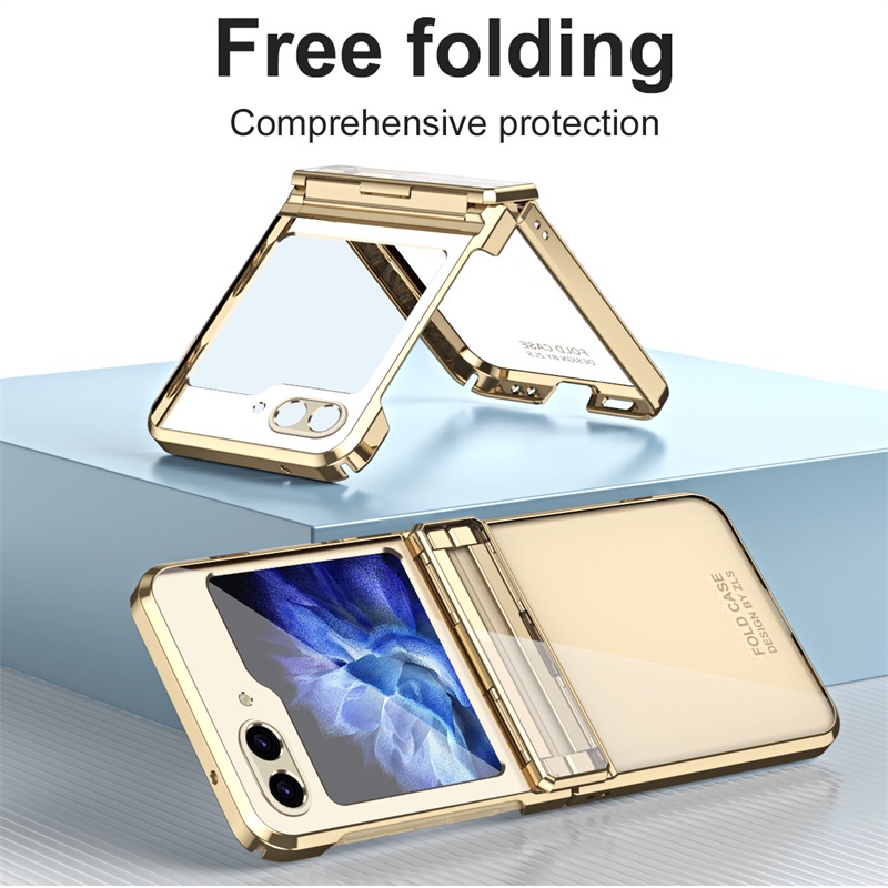 Ốp Điện Thoại PC Nhám Chống Sốc Sang Trọng Cho Samsung Galaxy Z Flip 5 Z Flip 4 5G Z Flip 3