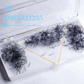 Mi fan 5D LASHES SUPPLY độ cong C -CC - D, độ dày 0.07 (1 hộp 500 fan) mi volume 5d, (keo nối mi, uốn mi, dụng cụ nối mi