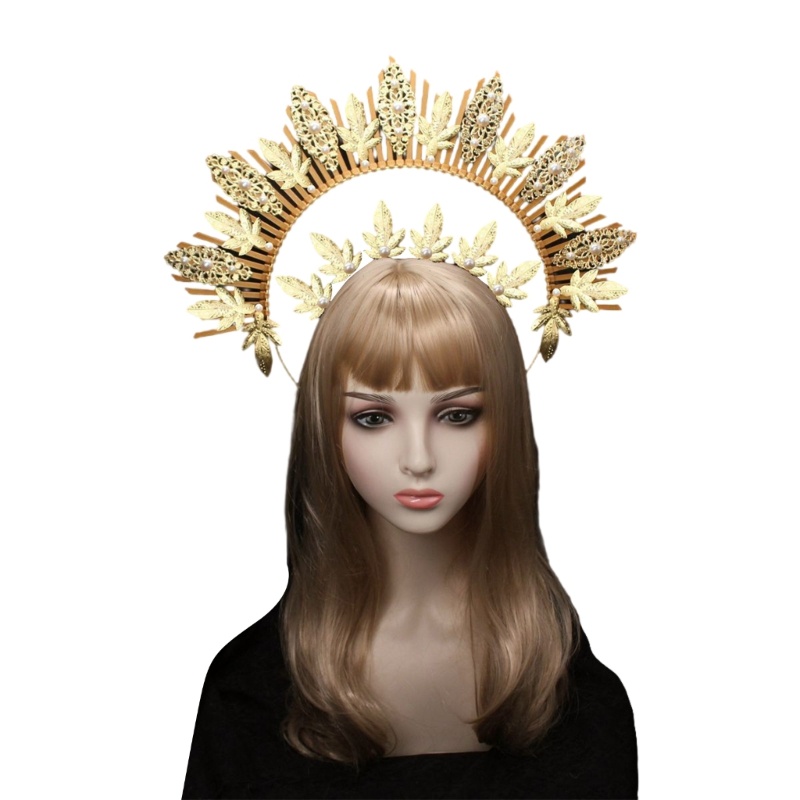 Vic Tiaras Băng Đô Tự Làm Chất Liệu Làm Tóc Nữ Mũ Đội Đầu Vương Miện Đa Năng