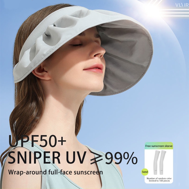 Ảnh CAMEL CROWN Rỗng Top Rộng Vành Mũ Chống Nắng Cho Nữ Chống Tia UV Chống Nắng Ngoài Trời Mũ Đi Biển 2