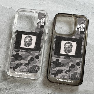 BAPE Ốp Điện Thoại Trong Suốt Chống Sốc Cho iphone 14 11 13 12 X XS Pro Max xr Mini xr Samsung Galaxy S23 S22 ultra plus