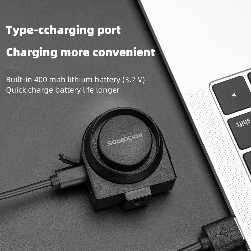 Rockbros Chuông Điện Chống Trộm Chống Thấm Nước Có Thể Sạc Lại Kèm Điều Khiển Từ Xa Dành Cho Xe Đạp