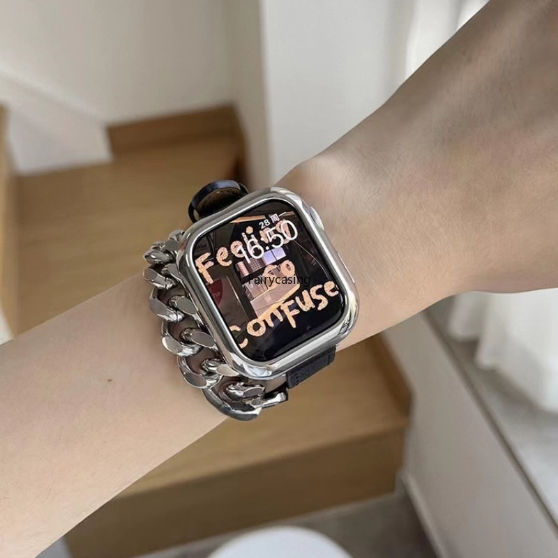 Dây Đồng Hồ Bằng Thép Không Gỉ Thời Trang Dành Cho Apple Watch 49mm 38mm 40mm 41mm 42mm 44mm 45mm 8 7 6 SE 5 4 3 2 1