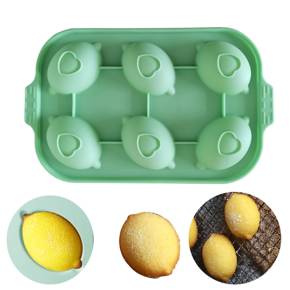 Khuôn silicone Làm Bánh 6 Ngăn Tiện Lợi
