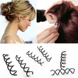 Kẹp Tóc Dạng Xoắn Tạo Kiểu Tóc Phong Cách Hàn Quốc Ngọt Ngào Cho Cô Dâu