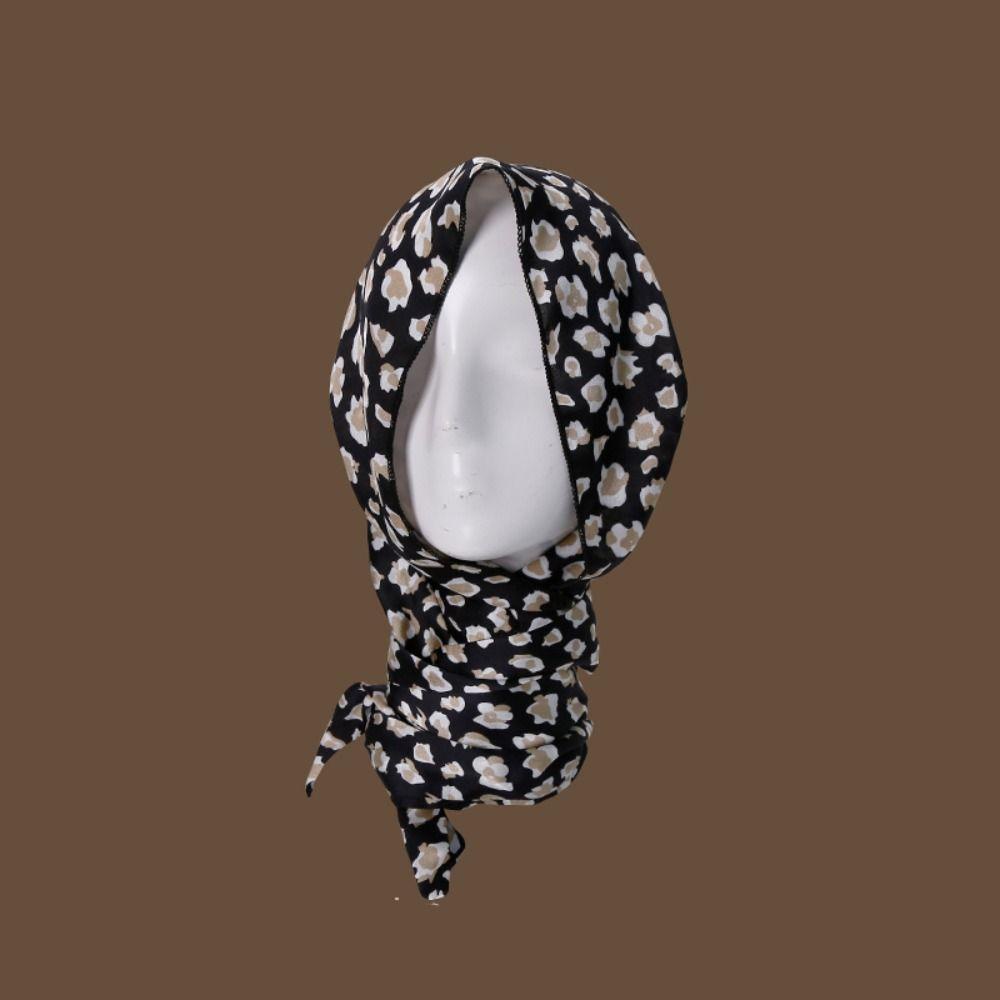 FUHUIOT Mũ Turban Mỏng Cho Nữ, Phong Cách Bohemian Với Họa Tiết Hoa Và Màu Trơn, Chống Nắng Mùa Hè